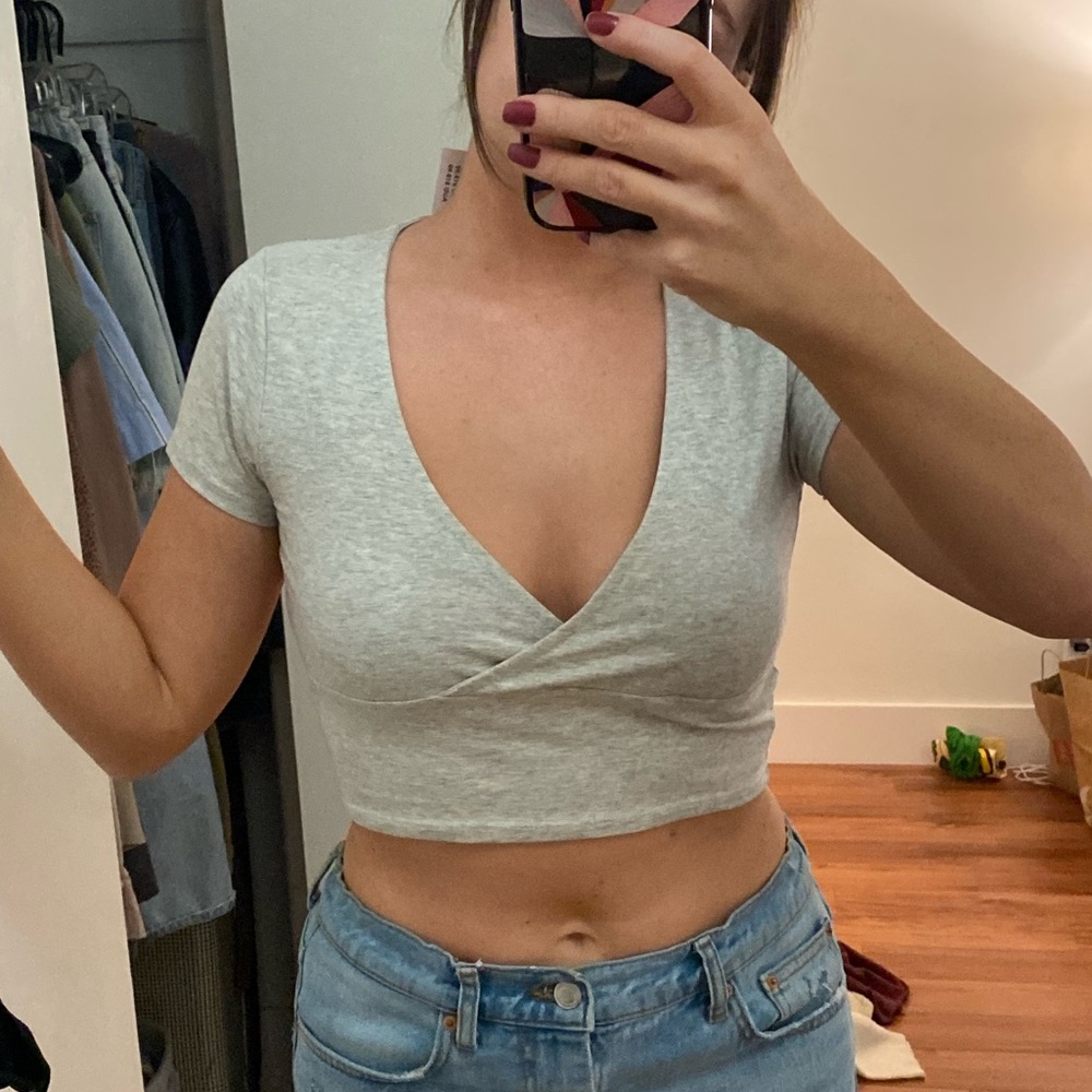 Cotton:On Crop V neck top